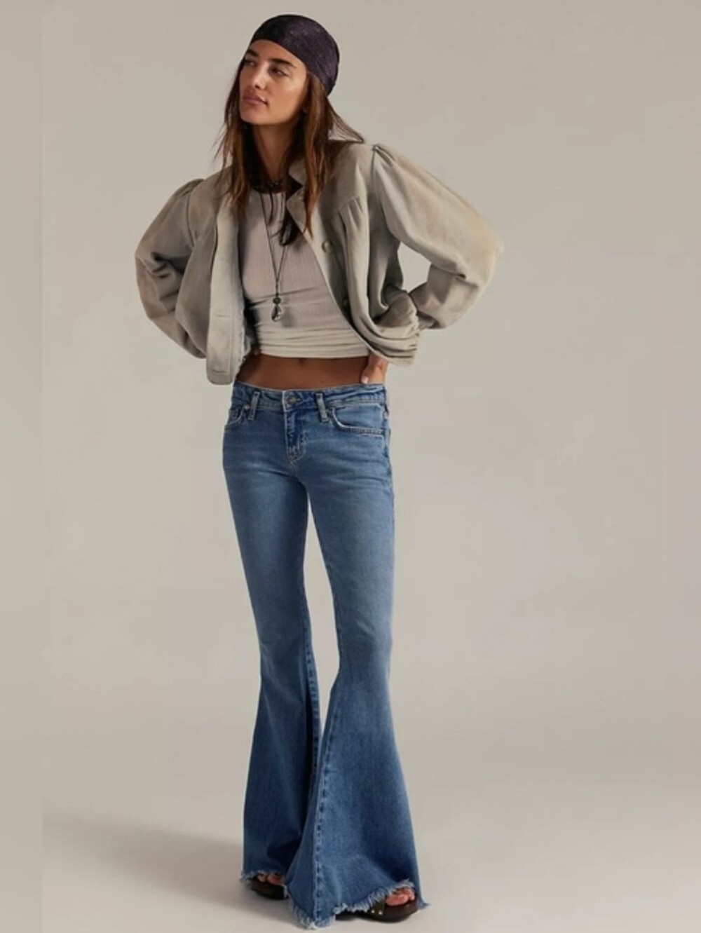 We The Free Medium Blue Flare Jeans